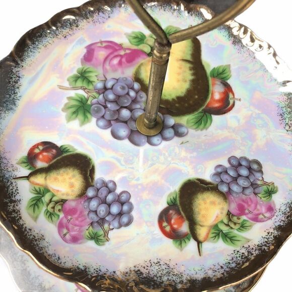 VINTAGE Tea Tier/ Dessert, Cheese Tray/ Jewelry Holder - Picture 5 of 7